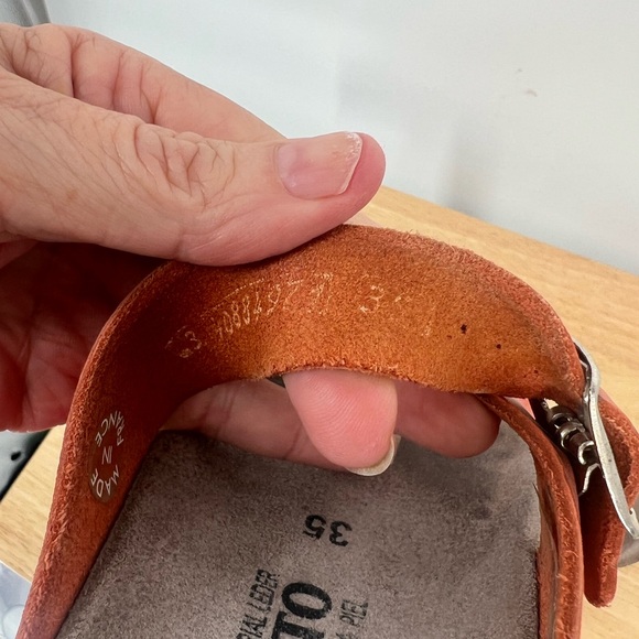 Mephisto Orange Sandals - Picture 3 of 9